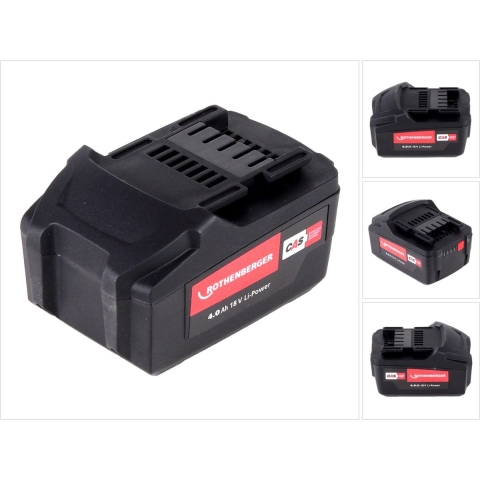 Rothenberger 1000001653 RO BP18/4 18V Li-Power Accu - 4,0Ah