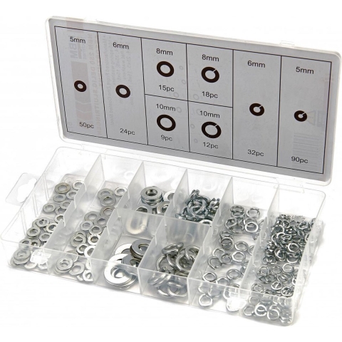 HBM 250-delig Sluitringen en veerringen assortiment