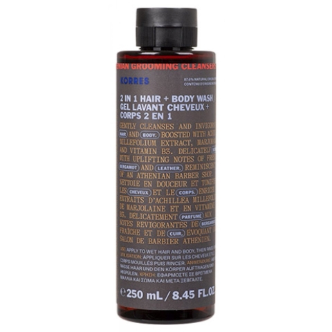 Korres Athenian Grooming 2 in 1 Hair + Body Wash Gel | 250 ml