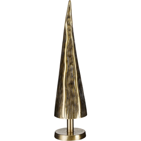 Mica Decorations Cezar Decoratie Kerstboom - H36 xØ9 cm - Aluminium - Goud