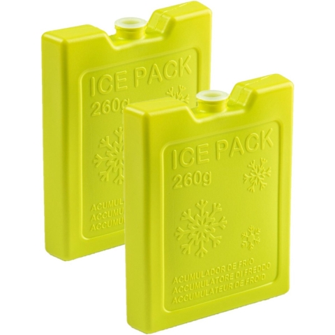 8x stuks 260 grams koelelementen 13 x 10.5 cm groen -