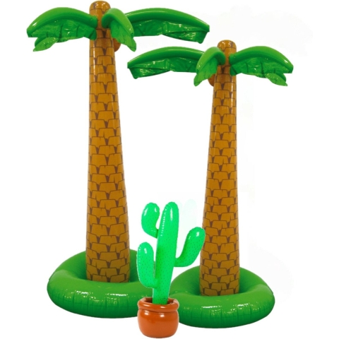 Tropische feestversiering opblaasbaar palmbomen/cactus -