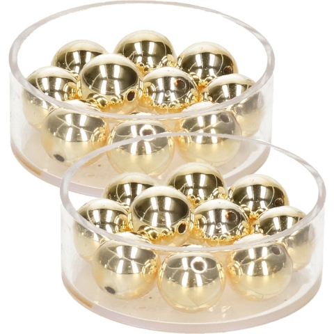 Sieraden maken kralen 70x stuks in het metallic goud van 10 mm -