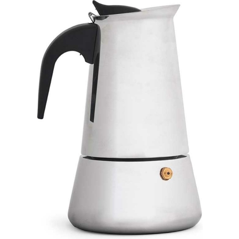 Kinvara Percolator Italiaans koffiezetapparaat - staal - zilver - 9 kopjes - Koffiezetter -