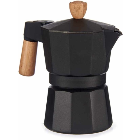 Kinvara Percolator Italiaans koffiezetter - Aluminium - zwart - 150 ml -