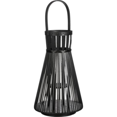 Mica Decorations Cosmo Lantaarn - H45 xØ15 cm - Gerecycled polyester - Zwart