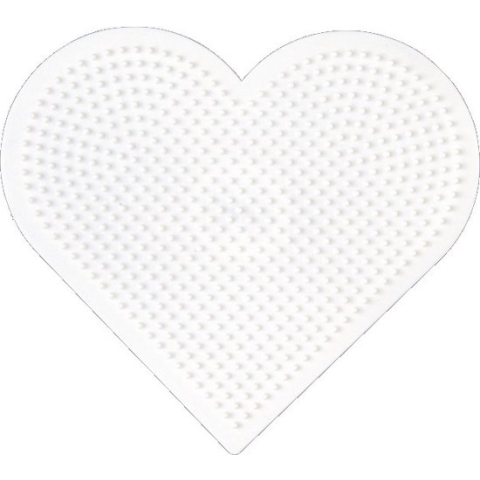 Strijkkralen Grondplaat Hart Groot  Hama