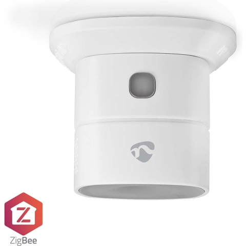Nedis SmartLife CO Detector | Zigbee 3.0 | Batterij Gevoed | Levenscyclus sensor: 10 Jaar | EN 50291 | Android / IOS | Met testknop | 85 dB | Wit -