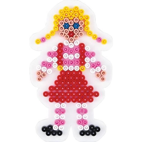 Hama Strijkkralen Grondplaat Meisje Wit