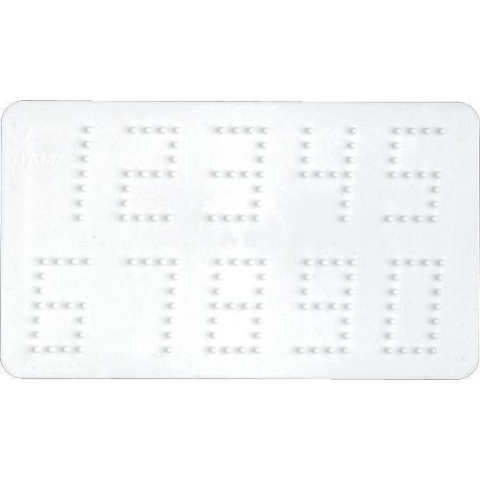 Hama Strijkkralen Grondplaat Nummers Wit