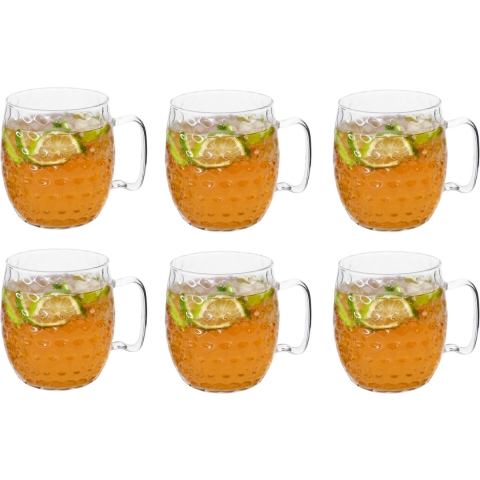 Cosy & Trendy Cocktailglazen - Moscow Mule - Borosilicaatglas - 450 ml - 6 Stuks