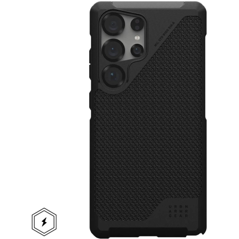 Urban Armor Gear Metropolis LT Outdoor telefoonhoes Samsung Galaxy S25 Ultra Zwart Inductieve lading, Stootbestendig