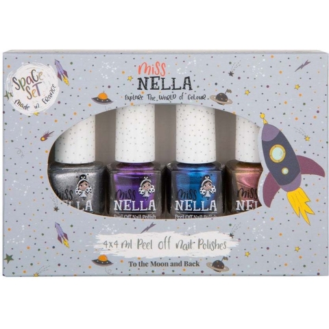 Miss Nella Nagellak - 4-pack - Space Instellen - Miss Nella - OneSize - Nagellak