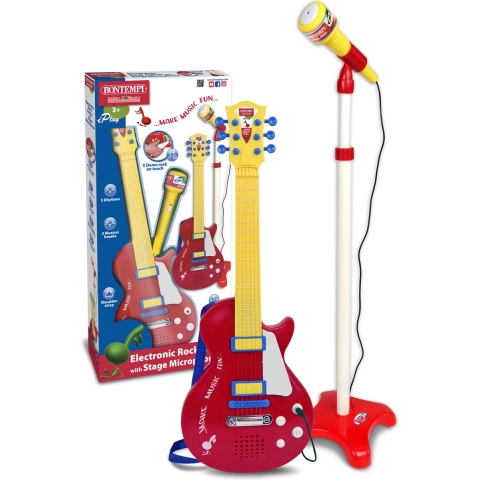 Rock Guitar with stand microphone