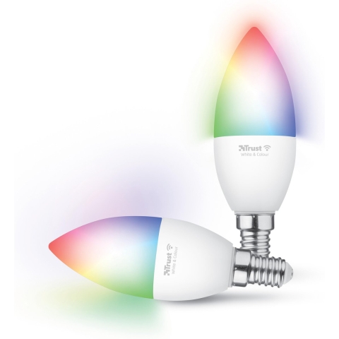 Slimme WiFi led kaarslamp E14 Wit & Kleur (duo-pack) Ledlamp