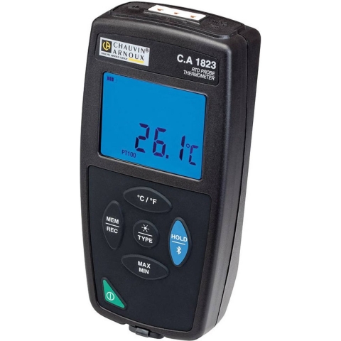 Chauvin Arnoux C.A 1823 Temperatuurmeter -100 - 400 °C Sensortype Pt100, Pt1000 Datalogger-functie