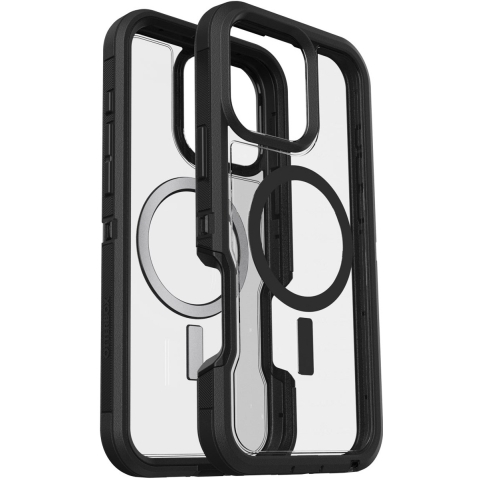 Otterbox Defender XT Backcover Apple iPhone 16 Pro Max Zwart, Transparant MagSafe compatible, Stootbestendig