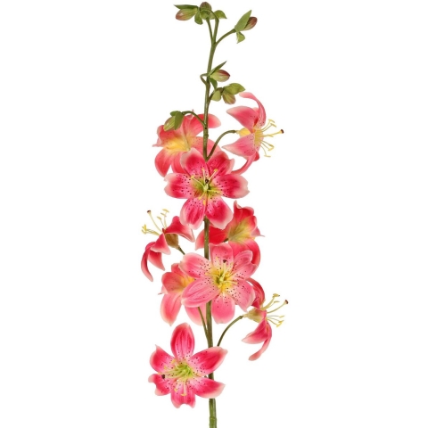 Lelie xl h98 cm d.roze kunstbloem zijde nepbloem - Driesprong collection