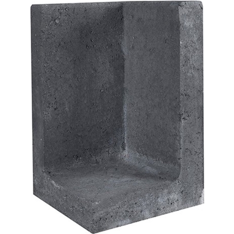 L-element hoek zwart 30x30x50 cm - Gardenlux