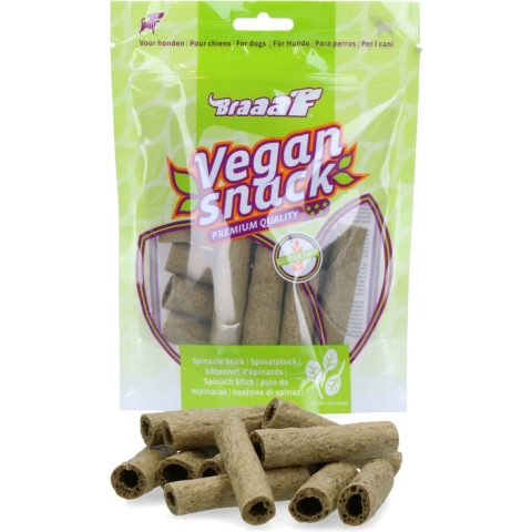 10x Braaaf Sticks Hondensnack Spinazie 6 cm 80 gr