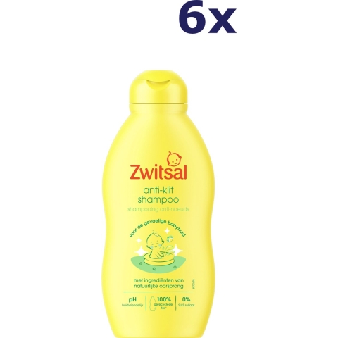 6x Zwitsal Shampoo Anti-Klit 200 ml