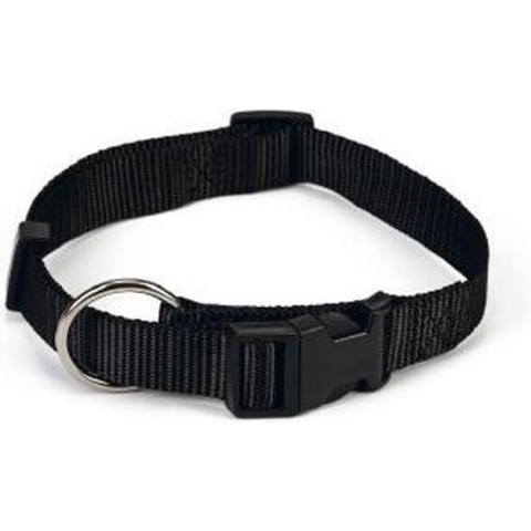 Nylon halsband verstelbaar 30-45x15 zwt