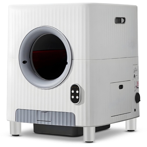 Cellavi Kattenbak Zelfreinigend - Automatische Kattenbak met automatische deuren - Camera en App - XXL - 68L,