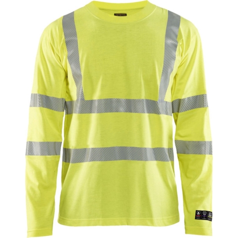 Blåkläder Multinorm T-Shirt lange mouw 34811761 | High-Vis Geel | Maat L - 7330509725849