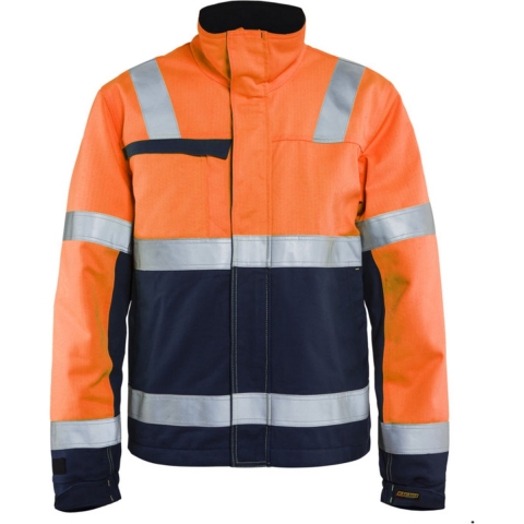 Blåkläder Multinorm winterjas 40691513 | High-Vis Oranje/Marineblauw | Maat XXL - 7330509716786