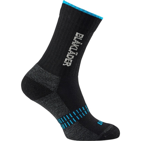 Blåkläder Light Sokken 2191 | Zwart/Neonblauw | Maat 45-48 - 7330509462690