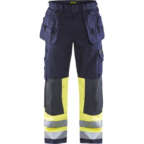 Blåkläder Multinorm werkbroek 14791514 | Marine/High-Vis Geel | Maat 50 - 7330509551684