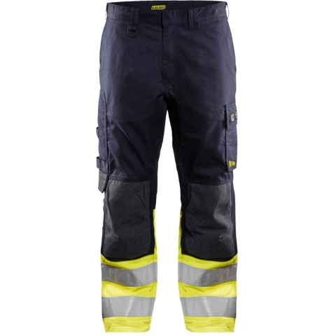 Blåkläder Multinorm werkbroek Inherent 14881512 | Marine/High-Vis Geel | Maat 58 - 7330509622247