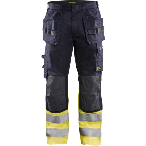 Blåkläder Multinorm werkbroek Inherent 14891512 | Marine/High Vis Geel | Maat 48 - 7330509627334