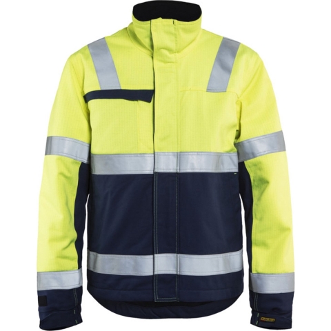 Blåkläder Multinorm Winterjas 40691514 | High-Vis Geel/Marineblauw | Maat XS - 7330509552148