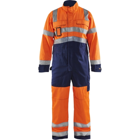 Blåkläder Overall High-Vis 63731804 | High-Vis Oranje/Marineblauw | Maat 48 - 7330509254424