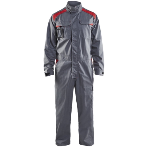 Blåkläder Overall Industrie 60541800 | Grijs/Rood | Maat 62 - 7330509360286