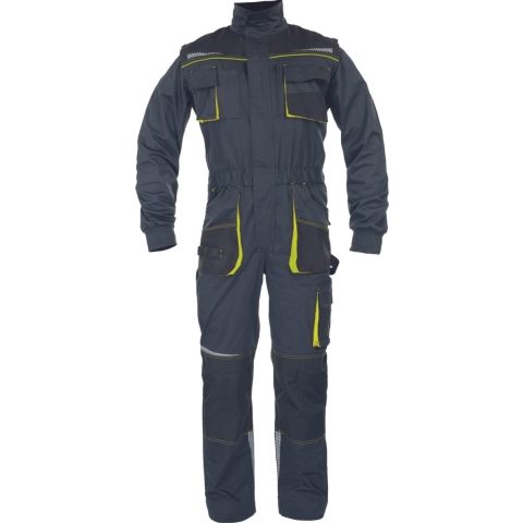 Cerva Emerton Stretch Overall 03560023 Zwart/Geel | Kleur Zwart/Geel | Maat 64 - 8591806313675