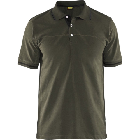 Blåkläder Poloshirt 33891050 | Groen/Zwart | Maat L - 7330509553497