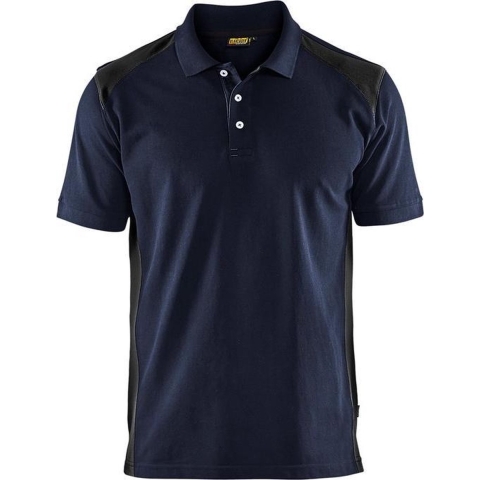 Blåkläder Poloshirt Pique 33241050 | Zwart/Korenblauw | Maat 3XL - 7330509447116