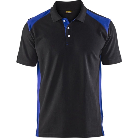 Blåkläder Poloshirt Pique 33241050 | Zwart/Korenblauw | Maat M - 7330509447147