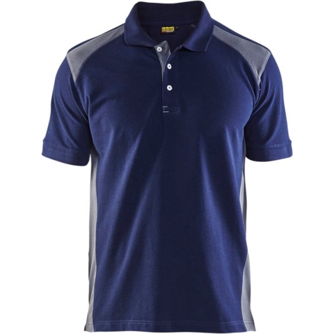 Blåkläder Poloshirt Pique 33241050 | Zwart/Donkergrijs | Maat L - 7330509603536