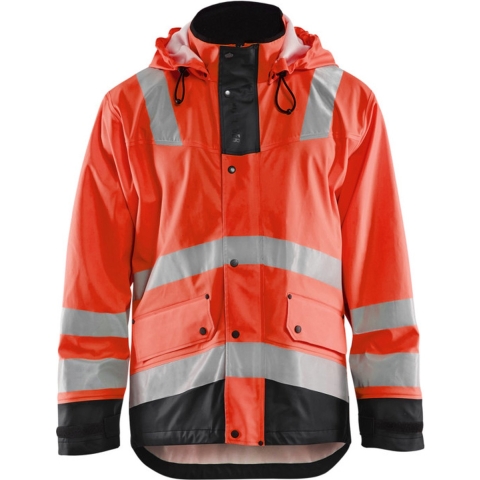 Blåkläder Regenjas High-Vis LEVEL 2 43022003 | High-Vis Rood/Zwart | Maat XXL - 7330509570722