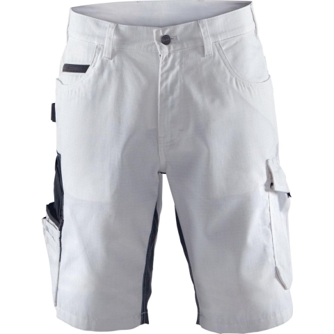 Blåkläder Schildersshorts met stretch 10941330 | Wit/Donkergrijs | Maat 56 - 7330509748459