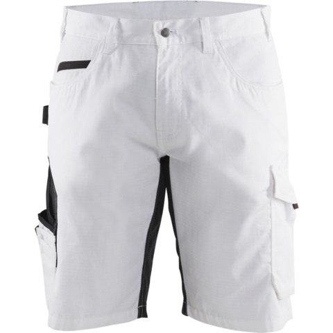 Blåkläder Schildersshorts met stretch 10941330 | Wit/Donkergrijs | Maat 64 - 7330509748497