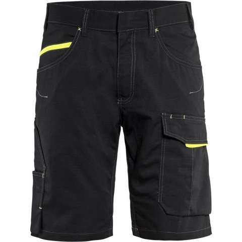 Blåkläder Service short 14991330 | Zwart/High Vis Geel | Maat 46 - 7330509549643