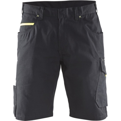 Blåkläder Service short 14991330 | Zwart/High Vis Geel | Maat 58 - 7330509549704