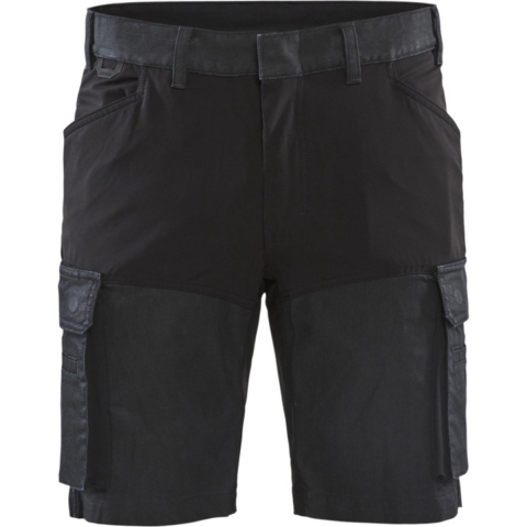 Blåkläder Service short met stretch 14371147 | Marineblauw/Zwart | Maat 60 - 7330509718056