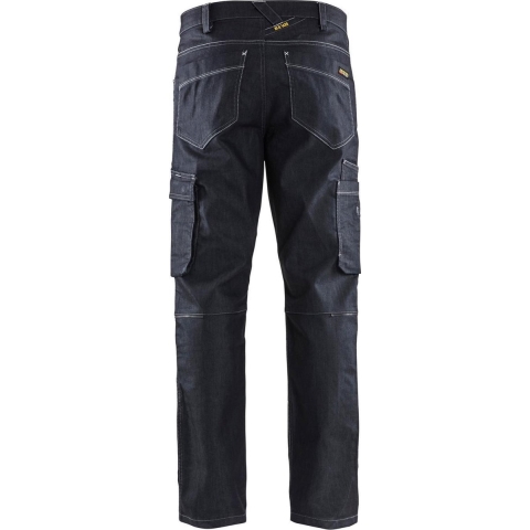 Blåkläder Service werkbroek denim stretch 14391141 | Marineblauw | Maat 52 - 7330509652091