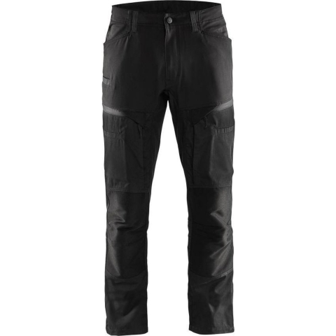 Blåkläder Service werkbroek met stretch 14561845 | Zwart/Donkergrijs | Maat 44 - 7330509651742
