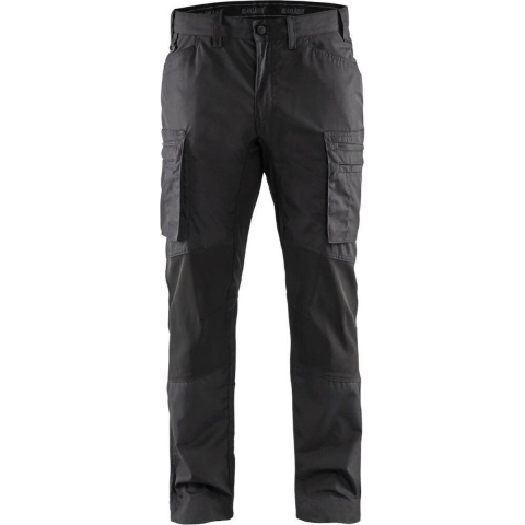 Blåkläder Service werkbroek met stretch 14591845 | Donkergrijs/Zwart | Maat 52 - 7330509462775